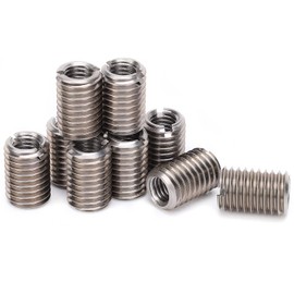 Thread Inserts, 10Pcs Thread Repair Sleeves Reducer Nuts, M8 Female and M12 Male Thread Conversion Reducing Nut, Stainless Steel Hardware Repair Tool