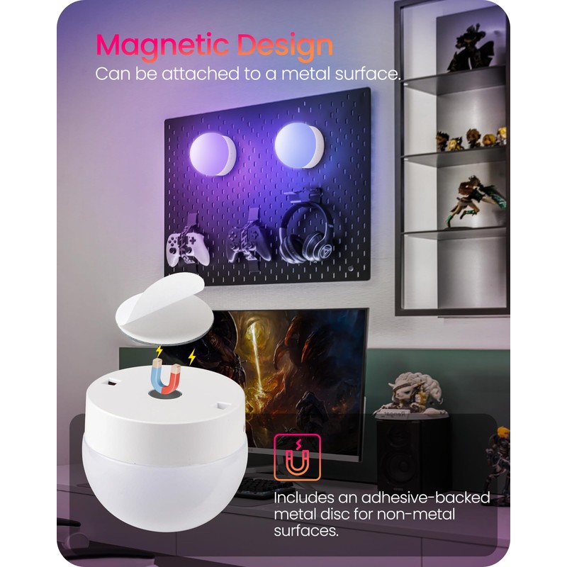 GOEBLESON Rechargeable Light Bulbs with Remote Control, Battery Operated Light