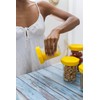 HOUSERRY DELUXE Easy-Grip Easy-Open 100% Silicone Mason Jar Lid -
