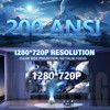 XIXIMENG Mini Projector with WIFI and Bluetooth,200 ANSI Android 13