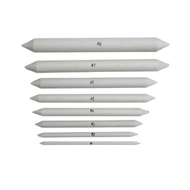 Estompen Set of 8 Paper Wipers Various Diameters.