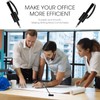 Teling 100 Pieces Secure Counter Pens with Chain Holder Desk