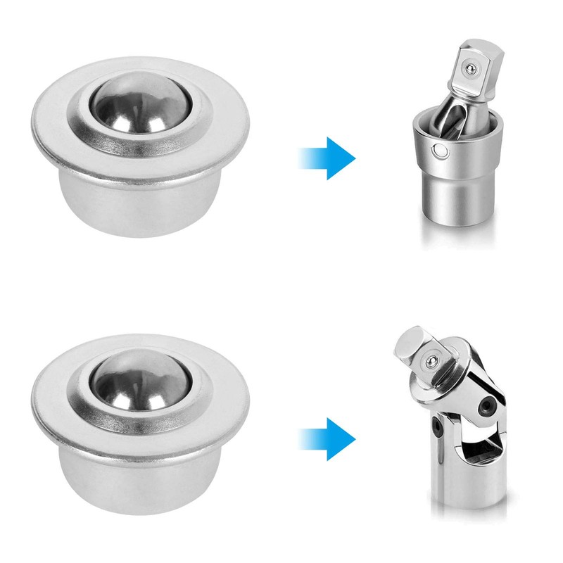 16PCS 5/8 Inch Roller Ball Transfer Bearing, Ball Bearing Rollers,