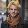 Short Blonde Wig for Men Curly Layered Natural Style