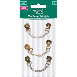 Gründl 3 Coat Hangers for Sewing Coat Jacket Chain 3 Colours 1287