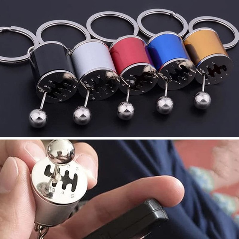 Shift Lever Key Chain Toy Mini Car Shift Knob Decompression