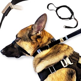 PetsProMax No-Pull Dog Headcollar for Large Dogs (Size L) - Instantly Stops Pulling, Comfortable & Safe Training Collar, Gentle on Your Dog’s Nose and Head; No-Pull Dog Collar in Black (L)