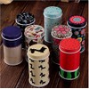 GracesDawn Set of 8 Home Kitchen Storage Containers Colorful Tins