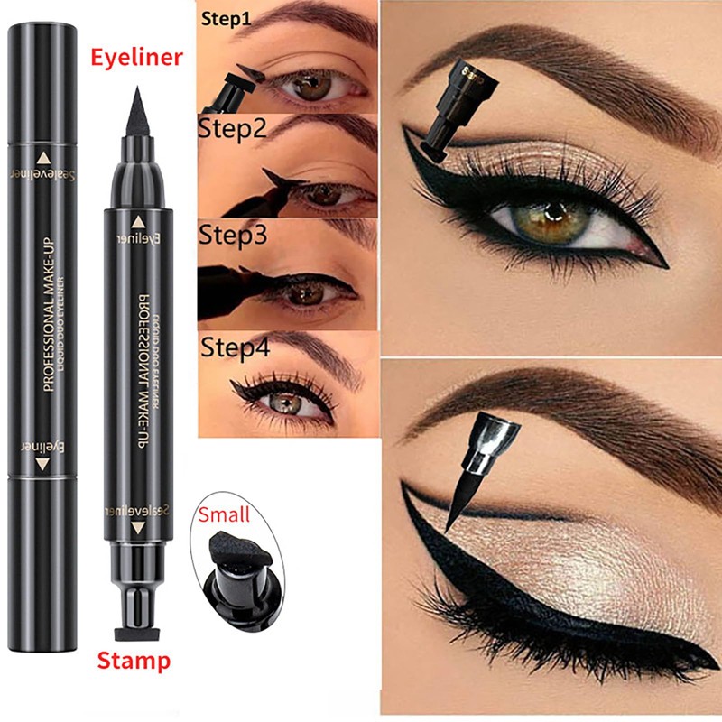 Smudge-Proof Winged Eyeliner Stamp & Pen for Women - Long-Lasting
