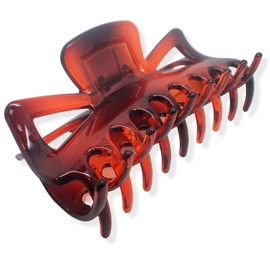 Topkids Accessories 11cm Butterfly Hair Claw Clips Hair Clips Hair Claws Hair Women Hair Claw Clips Hair Styling Accessories Large Hair Clip Claw Hair Clips Women Ladies Hair Clips (Tort Brown)