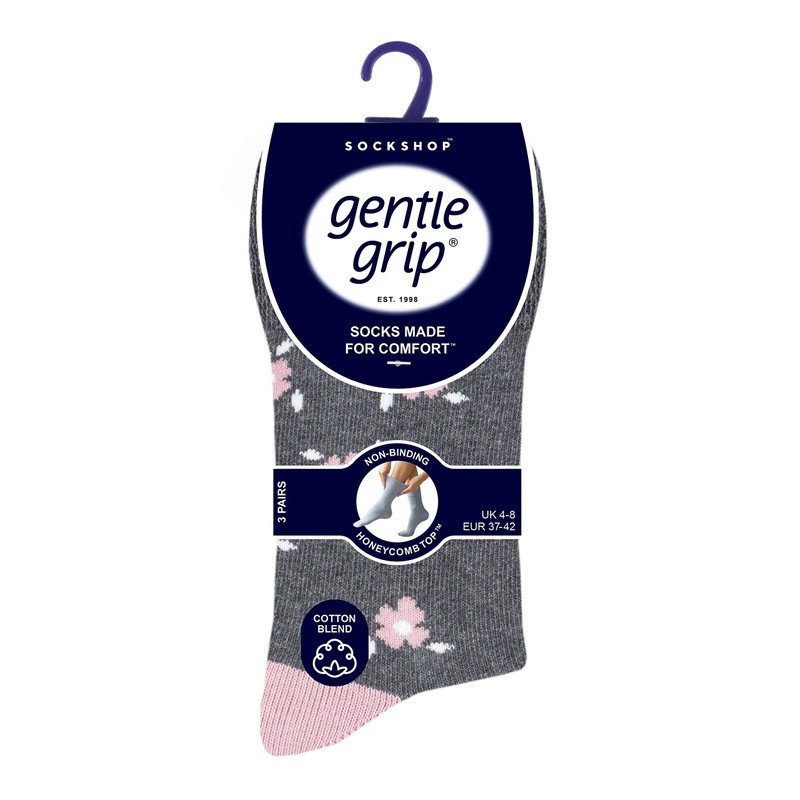 Gentle Grip - Pack of 6 Women's Cotton Pure Pattern