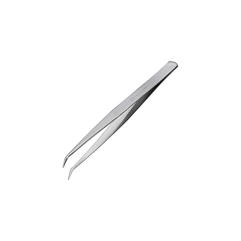 Anex Stainless Steel Tweezers, Curved Tip, AA Type, 150mm, No.128