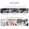 Ossuret Wide Angle Blind Spot Convex Mirror Rear Side View