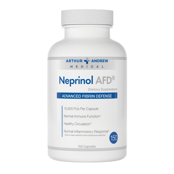 Arthur Andrew Medical, Neprinol AFD, Multi Enzyme Blend with Serrapeptase & Nattokinase, 75 Servings (Pack of 1)