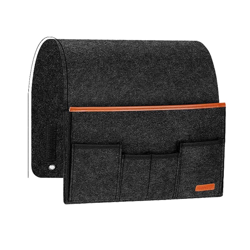 VOANZO Felt Bedside Storage Hanging Sofa Armrest Organizer with 5