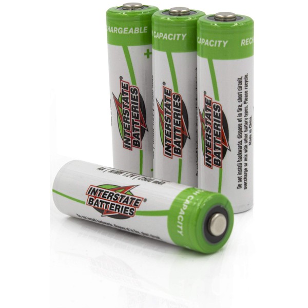 Interstate Batteries AA Rechargeable Battery (4 Pack) Radios, Cameras, Controllers,