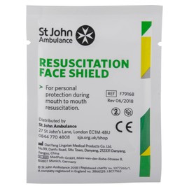 St Johns Ambulance Resuscitation Face Shield Ref F79168 Each