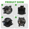 Yunnergo 1 Pair H11 Front Fog Light Lamp Assembly 12V