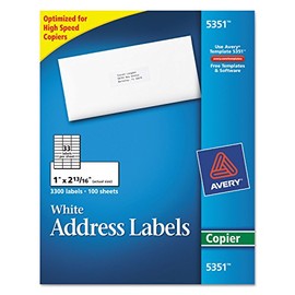 AVE5351 - Avery White Mailing Labels