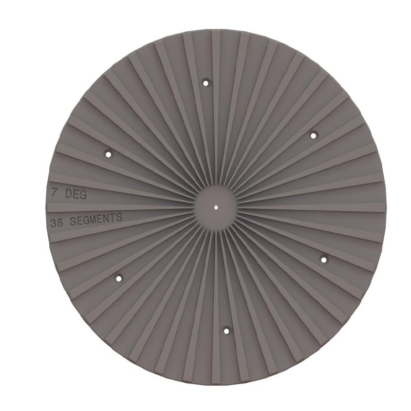 Plate for Open-Segmented Woodturning, Wedgie Included! Multiple Sizes and Segment
