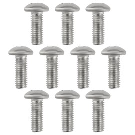 eMagTech 10Pcs Phillips Pan Head Machine Screws 3/16" UNF Thread 1/2" Length 304 Stainless Steel Pan Head Slotted Screws for Woodworking, Office Equipment, Electronics