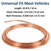 MOCNT 10 m Car Copper Brake Line 1/4 Inch Brake