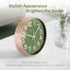 TAHEAT Wall Clock, Silent Green & Gold Unusual Modern Decorative