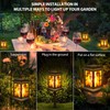 Viitech Solar Lights Garden Outdoor, IP65 Waterproof Solar Flame Light