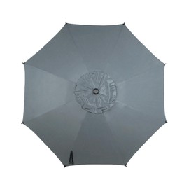 Abba Patio 9FT Lyon Outdoor Patio Umbrella Cover Replacement, 9 Sturdy Ribs UV Protection Waterproof for Garden Deck Backyard Pool,Only Umbrella Replacement Canopy,Grey