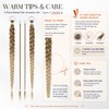 Ombre Blonde Braided Ponytail Extension for Women Braid Hair Pieces