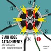 6 Station Airbrush Holder with Regulated Air Manifold That Can