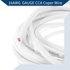 Hihaha Electrical Ground Wire Automotive Power Wire 15FT White TC