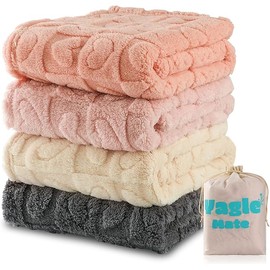 4 Pcs Baby Blankets,Fleece Heart Checkered Blanket, Cozy and Fluffy Crib Blankets for Girls, Toddler Receiving Blankets 30×40 Light Pink Sakura Pink White Grey