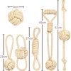 6-Pack Heavy-Duty Rope Dog Toys Natural Cotton Tug & Chew