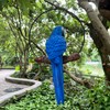 BSIRZAM Hanging Parrot Macaw Sculpture Ring Perch Indoor/Outdoor Statue for