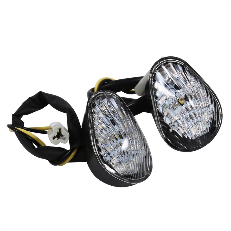 1 Pair Amber LED Turn Signal Light Indicator Lamp Flush