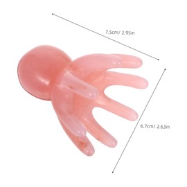 minkissy Octopus Massage Comb Pink Portable Scalp Massager Multifunctional Guasha Tool for Deep Relaxation and Tension Relief Stylish Hair Scratcher for Head Caring