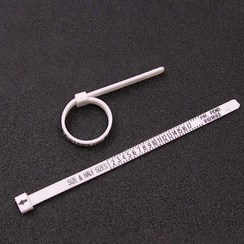 DPWOUM 4PCS 1-17 USA Plastic Ring Sizer Measuring Set Gauge