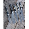 ripper_blades HAND FORGED DAMASCUS STEEL CHEF KNIFE KITCHEN SET WITH