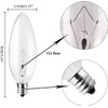 12-Pack 60 Watt Chandelier Light Bulbs, Incandescent Candle Light Bulb