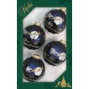 Dekohelden24 Lauschaer Christmas Tree Decorations - Set of 4 Baubles