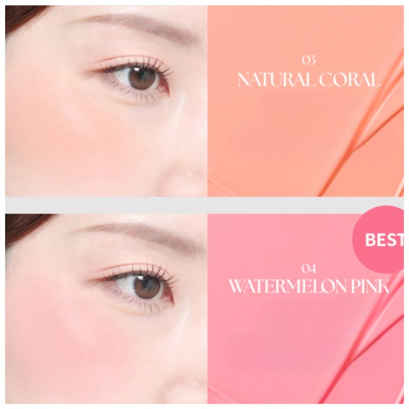 AGE20'S Velvet Haze Blusher 4.2ml, Color:04 Watermelon Pink