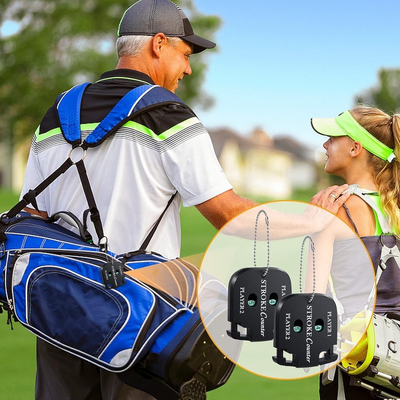 Golf Score Counter, 2 Player Stroke Counter Golf Score Indicator