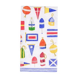 Caspari Nantucket Guest Towel Napkins - 15 Per Package - 4 Packages