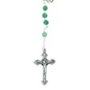 Beautiful Catholic Rosary with Glass Beads (Green)