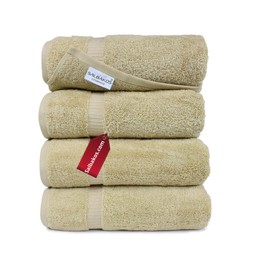 SALBAKOS Bath Towels Sets Luxury Hotel and Spa Quality Collection (Taupe)