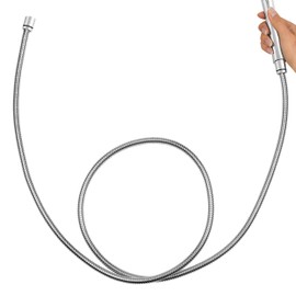 Waterpik HOS-960M Ultra-Flexible Replacement Metal Shower Hose, Extra Long for Handheld Shower Heads, 96-inch, Chrome