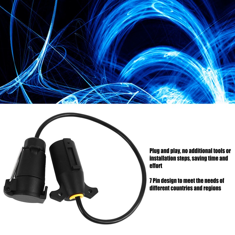 Trailer Plug Adapters 7 Pin Safe Reliable Durable Dual Head