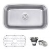 Ruvati 32-inch Undermount 16 Gauge Single Bowl Kitchen Sink- RVM4200