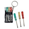 ZUGAR LAND Mini Screwdriver Set Keychain with 3 Tools (2.5")